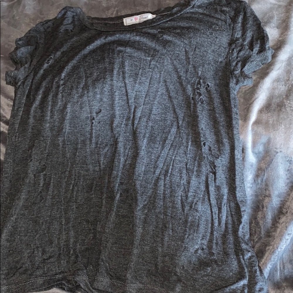 Grey holy top